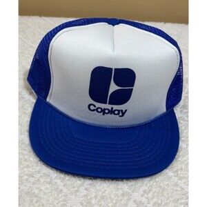 Vintage Coplay Blue Mesh Back Rope Trucker Hat Adjustable